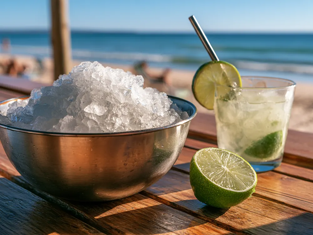 Crushed (frappé) ice